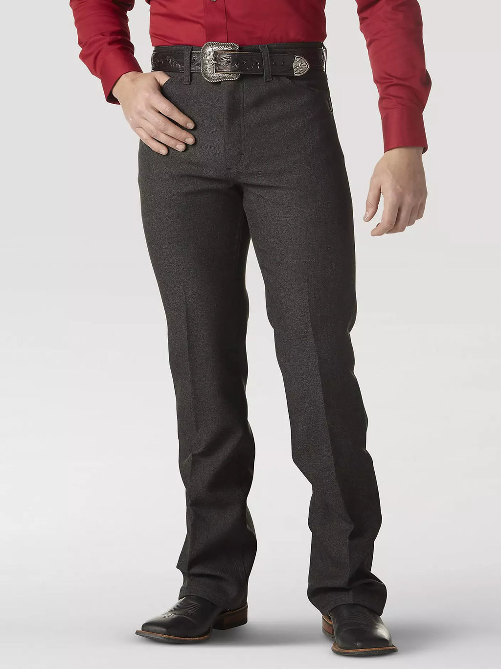 Wrangler Wrancher Dress Pants Heather Black