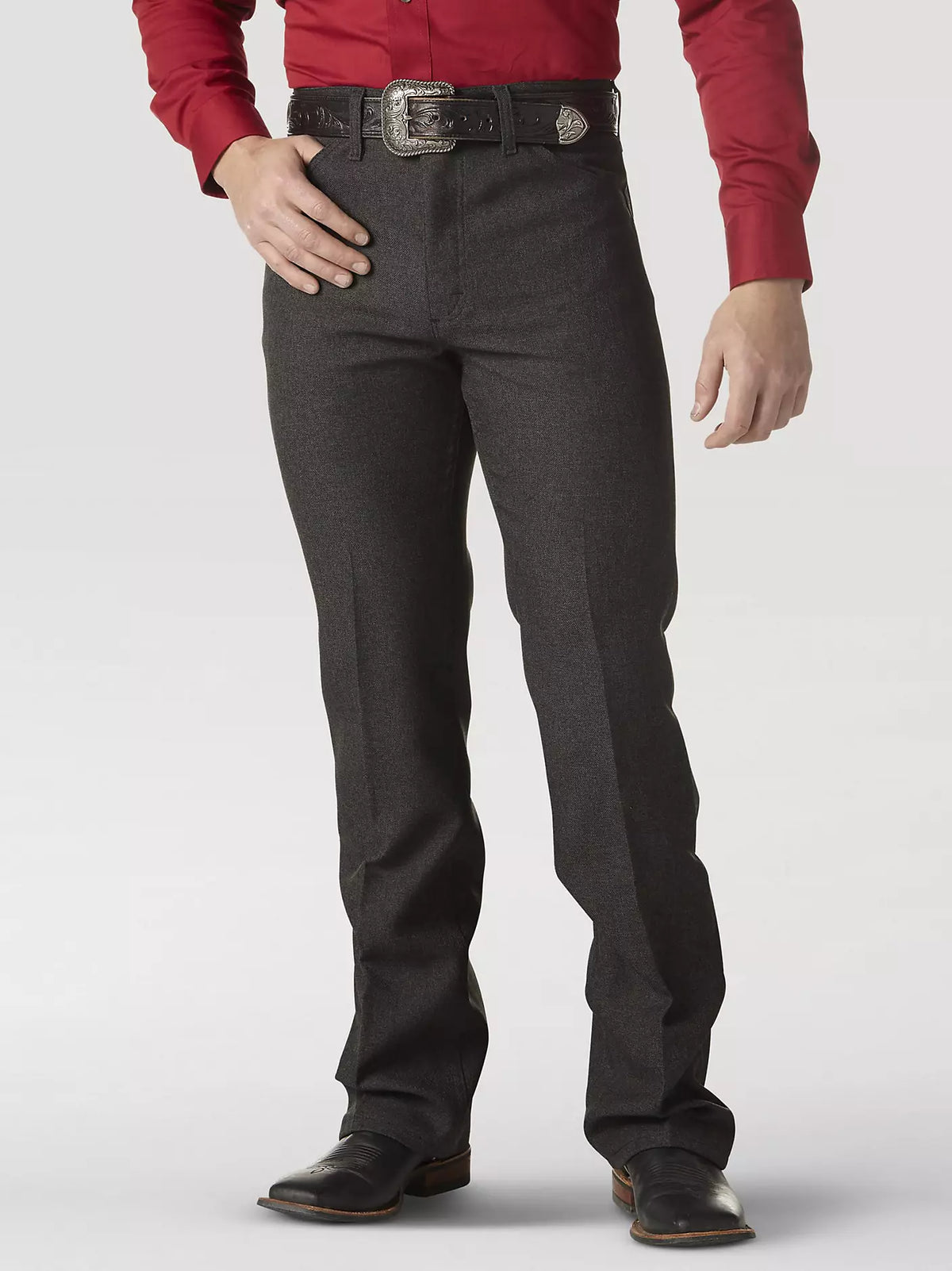 Wrangler Wrancher Dress Pants Heather Black