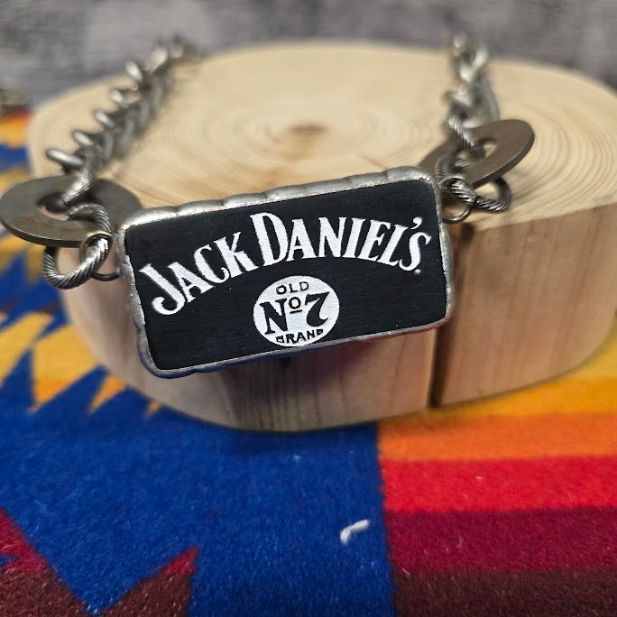 Art By Amy Jack Daniels Domino Necklace
