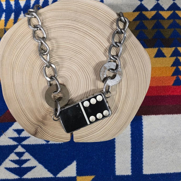 Art By Amy Jack Daniels Domino Necklace