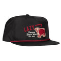 Lazy J Ranch Black Red Premium Ranch Rope Trucker Hat - Badlands AB Exclusive