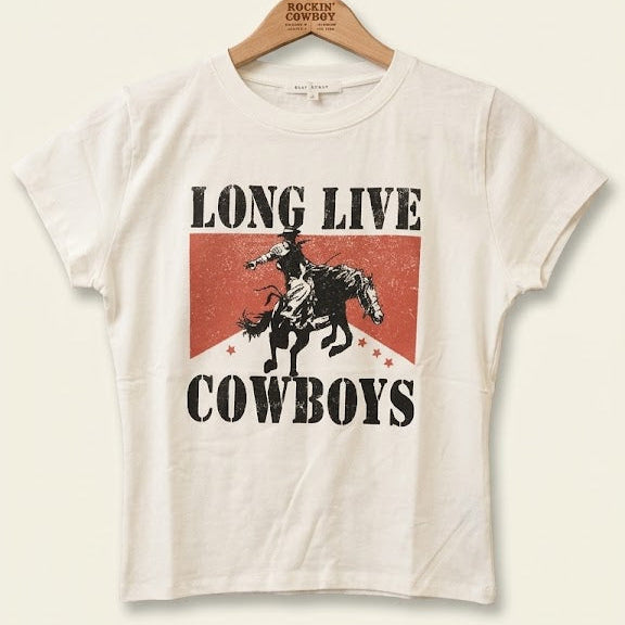 Bear Dance Long Live Cowboys Crop T