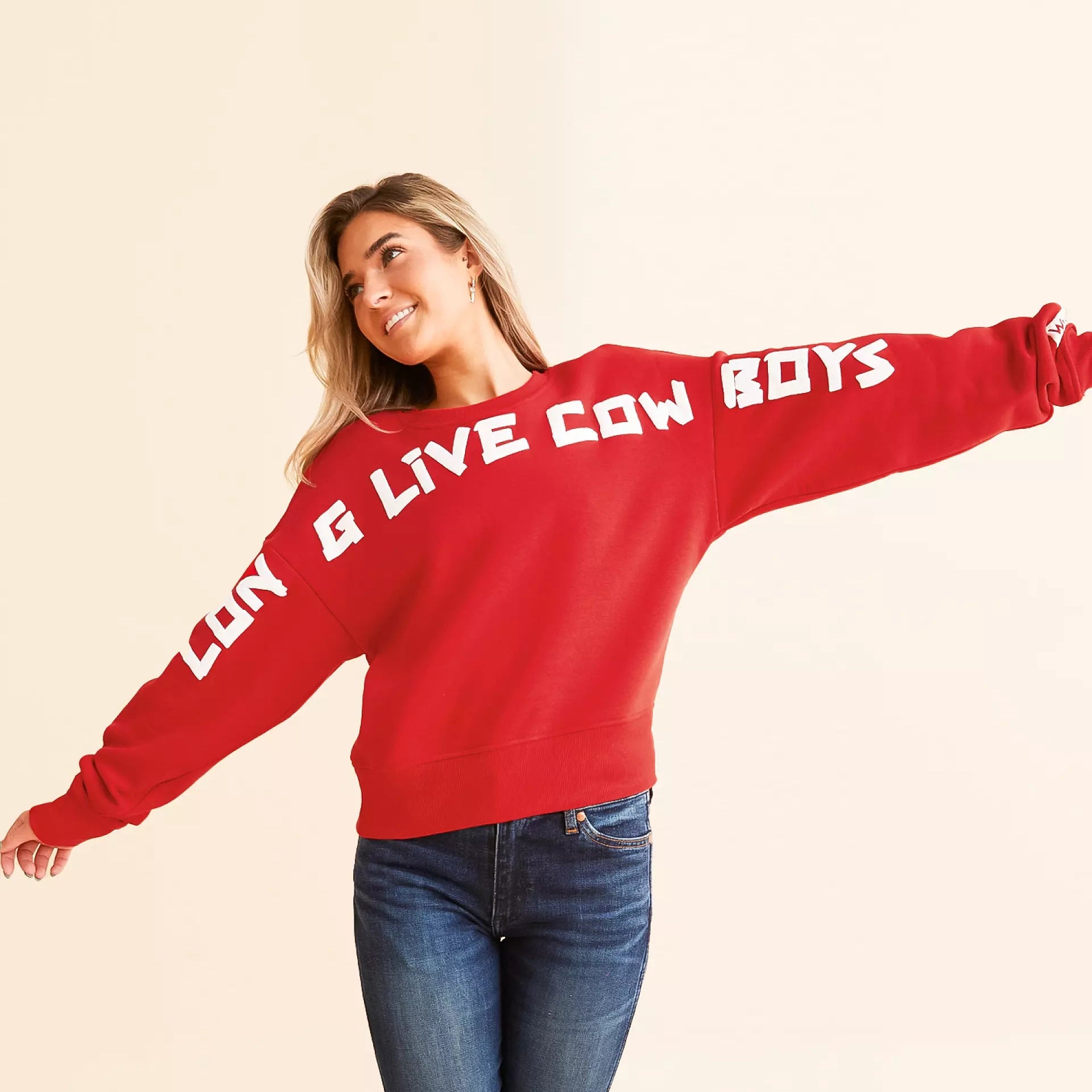 Wrangler Long Live Cowboys Crew Woman's Sweater