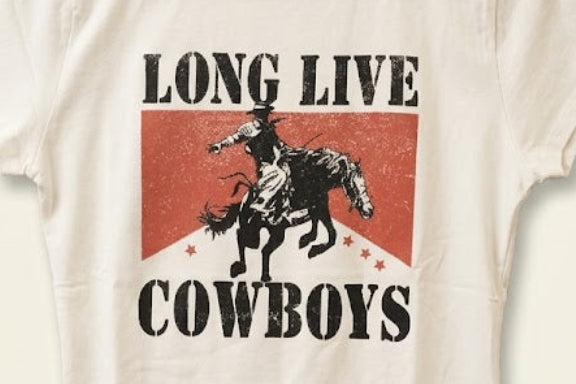 Bear Dance Long Live Cowboys Crop T