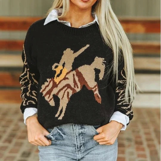 Lucky & Blessed Womans Rodeo Sweater