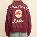 West Coast Rodeo embroidered  Bomber