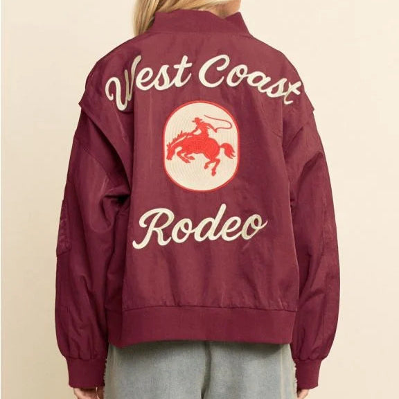 West Coast Rodeo embroidered  Bomber