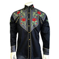 Rockmount 2-Tone Floral Embroidered Western Shirt