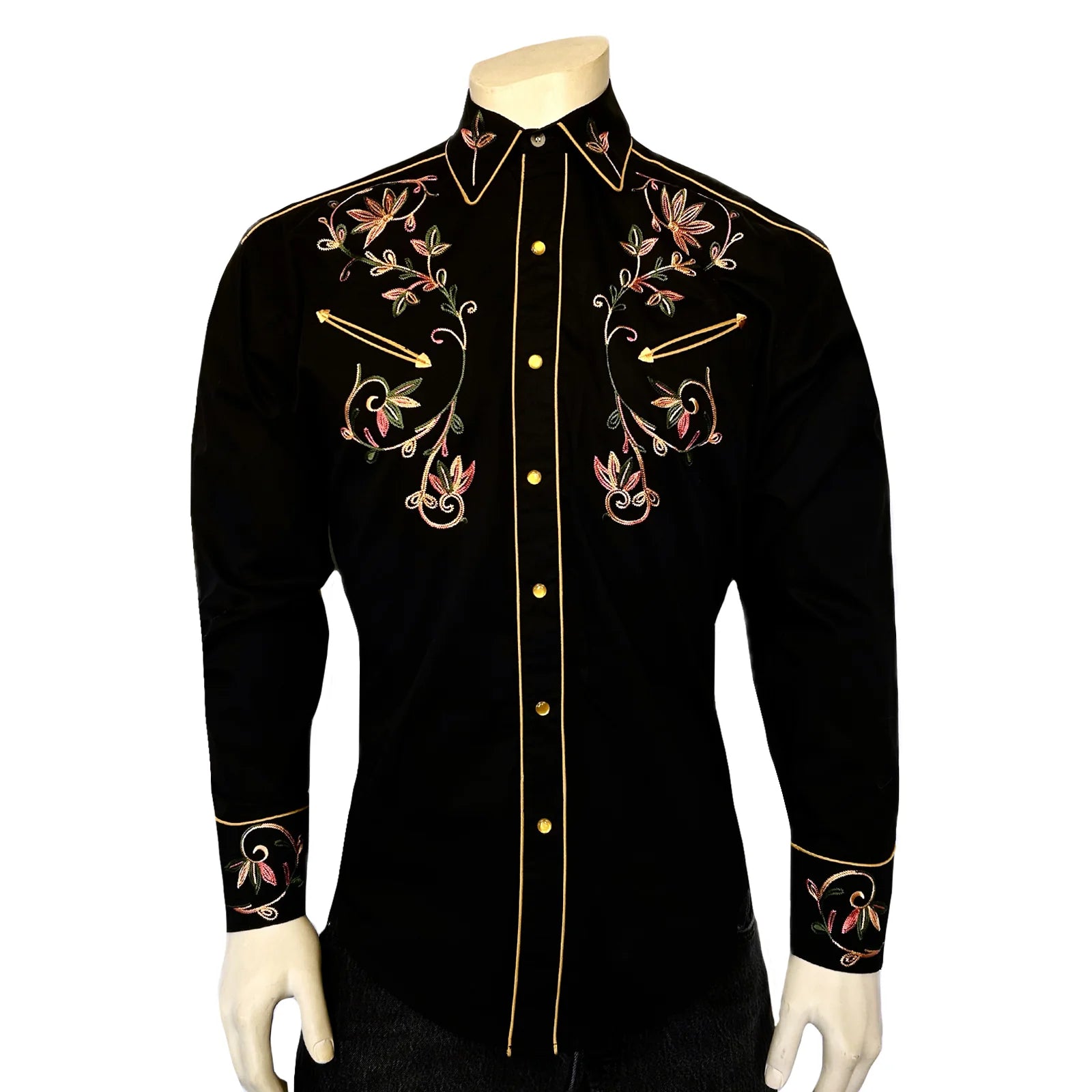 Rockmount Vintage Floral Embroidered Western Shirt