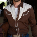 San Juan Men's Shirt Chocolate
