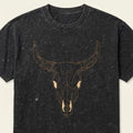 Bear Dance Acid Wash Embroidered Unisex T-Shirt