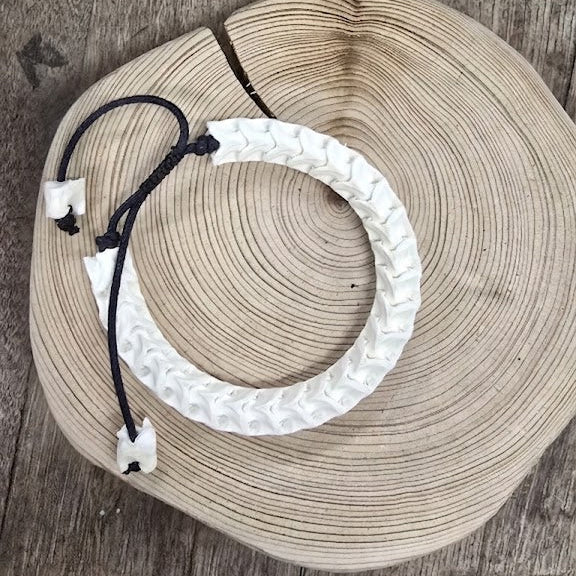 Handcrafted Rattlesnake Vertebrae Bracelet