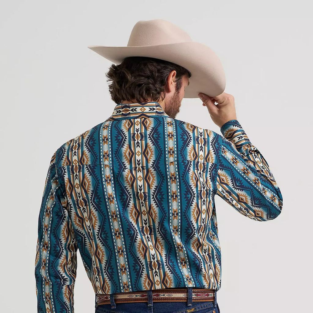 Men's Checotah Long Sleeve Western Snap Printed Shirt