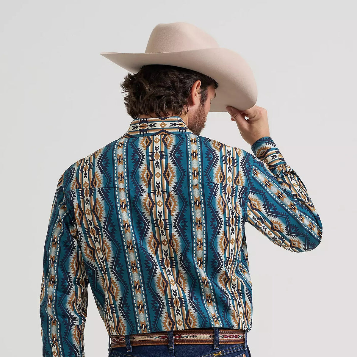 Men's Checotah Long Sleeve Western Snap Printed Shirt