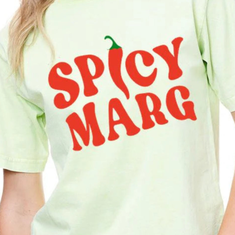 Spicy Marg Lime Green Crop Top