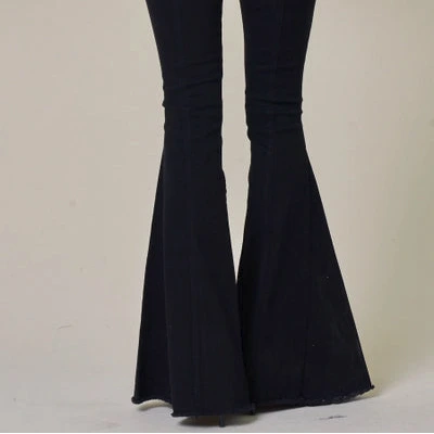 Saints & Hearts Suede Star Bell Bottom Jeans