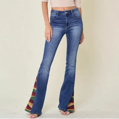 Saints & Hearts Sunrise Embroidered Bell Bottoms