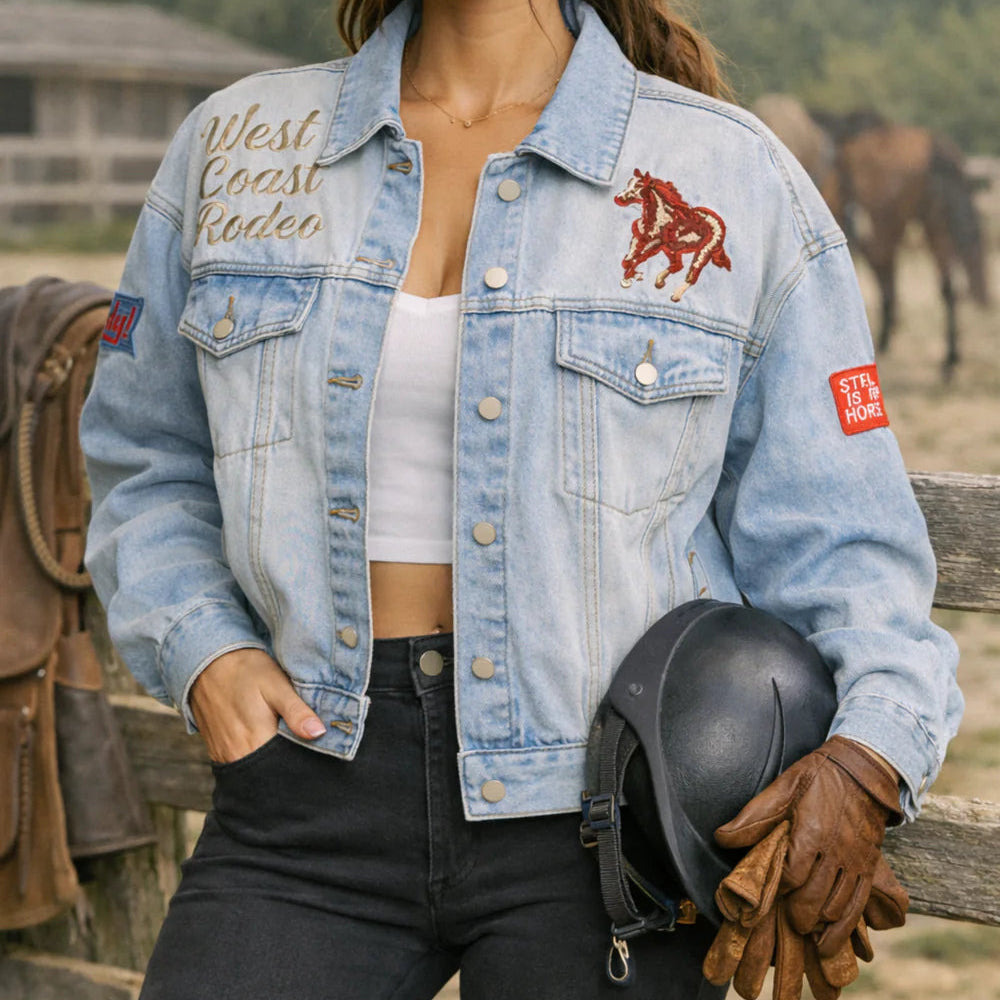West Coast Rodeo Dani & Davi Denim Trucker Jacket
