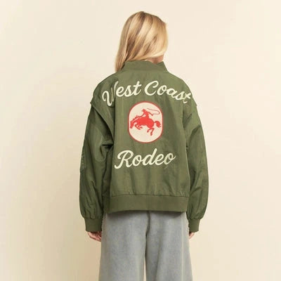 West Coast Rodeo embroidered  Bomber