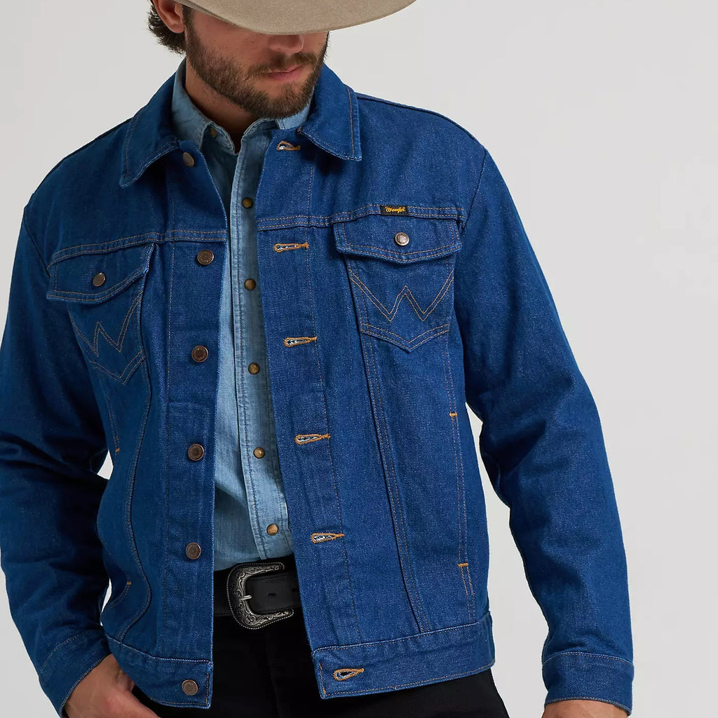 Wrangler Cowboy Cut Unlined Denim Jacket Blue/Black