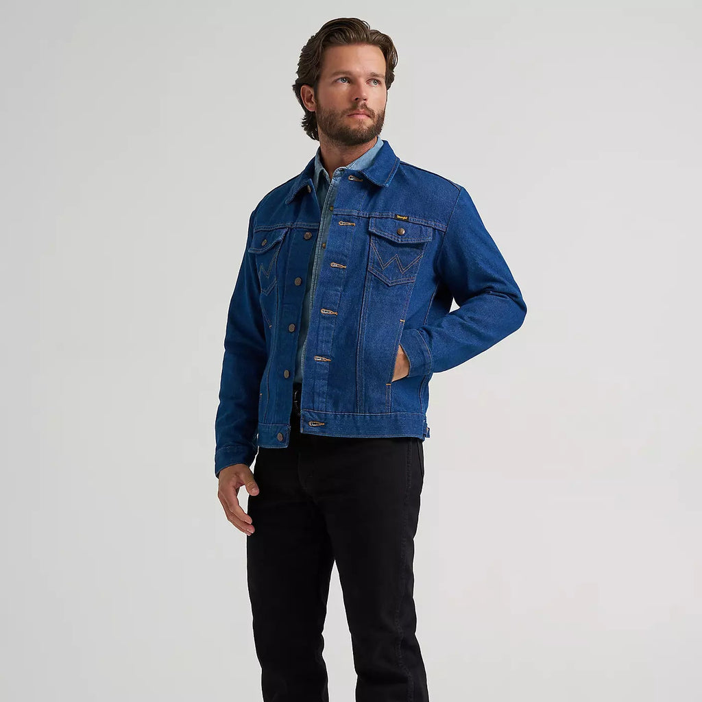 Wrangler Cowboy Cut Unlined Denim Jacket Blue/Black